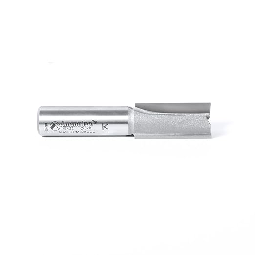 Amana Tool - 45432 Carbide Tipped Straight Plunge 5/8 Dia x 1-1/4 x 1/2" Shank