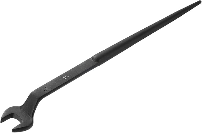 HARFINGTON Single Open End Spanner Wrench 3/4-inch 15 Degree Angle Single Open End SAE Construction Spanner Wrenches with 60째Offset Handle for Automotive Mechanical Maintenance
