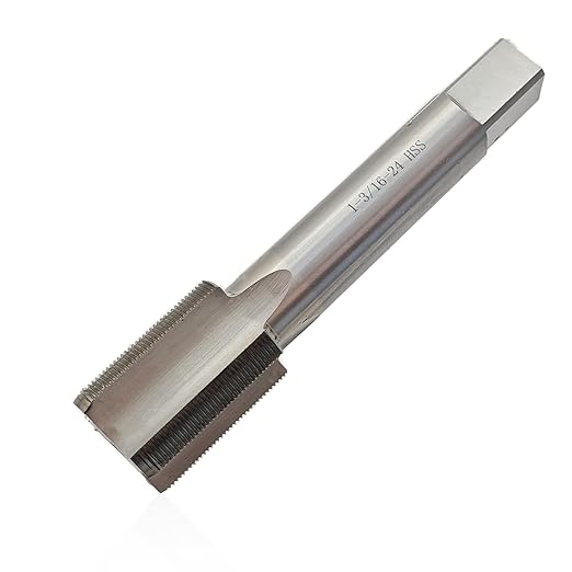 Lzcdelyxiao 1-3/16"-24 Tap, UNS, Right Hand Straight Flute Thread Tap, Machine Tap, 1 3/16"-24, Nominal Diameter 1-3/16", Thread Per Inch 24 Fin Thread, Tolerance Grade 2B, High Speed Steel HSS