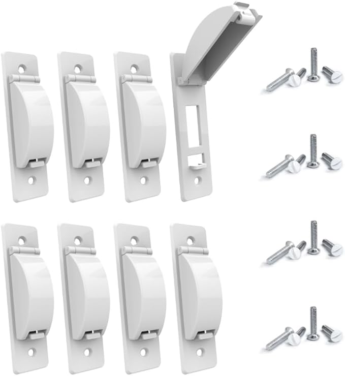 Wall Switch Guard, ILIVABLE Childproof Light Switch Plate Covers Protects Your Lights or Circuits from being Accidentally Turned On or Off by Children and Adults (White, 8 Pack)