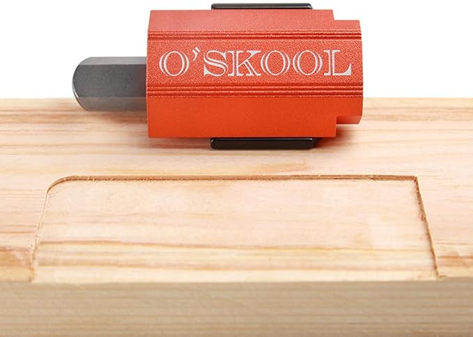 O'SKOOL Corner Chisel, Square Mortise Chisel for cabinet making, Door Hinges, squaring hinge recesses, Framing, and General Woodworking, DAB020