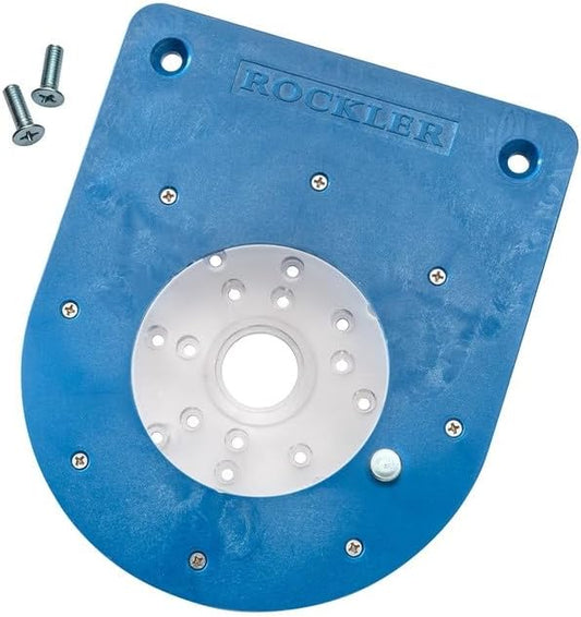 Compact Router Insert Plate Kit for Convertible Benchtop Router Table - Easy Router Access Woodworking Tools w/Pre-Drilled Holes - Compact Tool Kit Fits Porter Cable, Bosch, Dewalt, & More