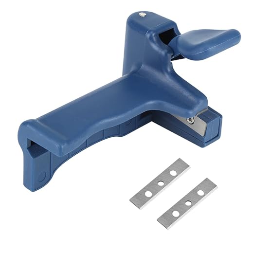 Edge Banding Trimmer, Manual Veneer Edge Trimmer, Plastic Edgebanding Trimmers for Cutting 54mm Width and 0.5mm Thickness Wood, Woodworking Banding End Cutter, 5.51x3.35in