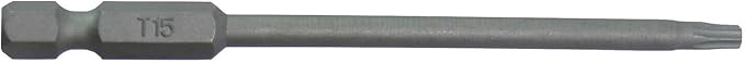 T15 x 3-1/2" Torx/Star Driver Bit - Quick Change Shank Bit for Screws and Fasteners (50)