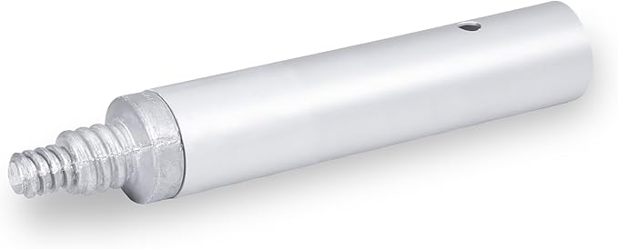 MARSHALLTOWN Threaded Handle Adapter, Concrete Tools, 1-3/4 Inch Push Button Adapter with Male Threaded End, Extend the Reach of Concrete Tools, 15538