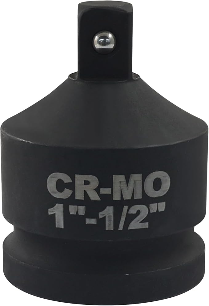 1" Female to 1/2" Male Impact Socket Adapter, Black Wrench Socket Adapter For Impact Driver