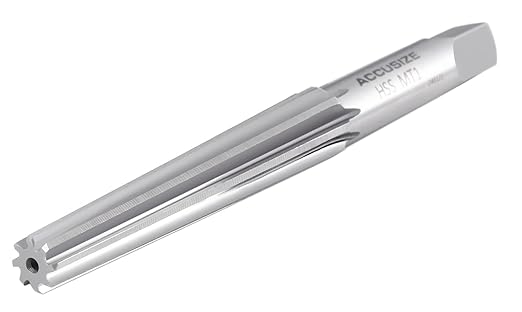 Accusize Industrial Tools H.S.S. Morse Taper Finishing Reamer, MT1, 2802-0001