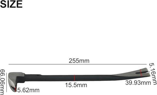 Nail Puller, 1Pcs Eplacement Parts Nail Puller Tool Heavy Duty Metal Pry Bar For Woodworking And Household Use(10'' wide tail)