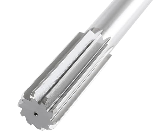 Accusize Industrial Tools 1-1/8'' H.S.S. M2 Straight Shank Straight Flute Chucking Reamer, Flute Length 2-7/8'', Oal 11'', 10 Flute, 5015-0305