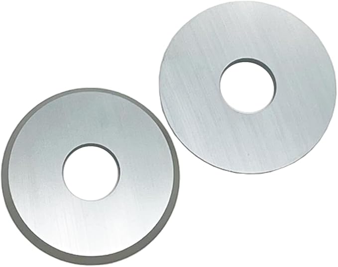 LU&MN Carbide Paint Scraper Blades,Round Blades,過Dia-17mm, Thick-1.5mm, Hole dia-5.5mm, Bevel-25째竊똗ltra Sharp & Wear Resistant for Removing Paint, Glue, Grout, Pack of 10PCS