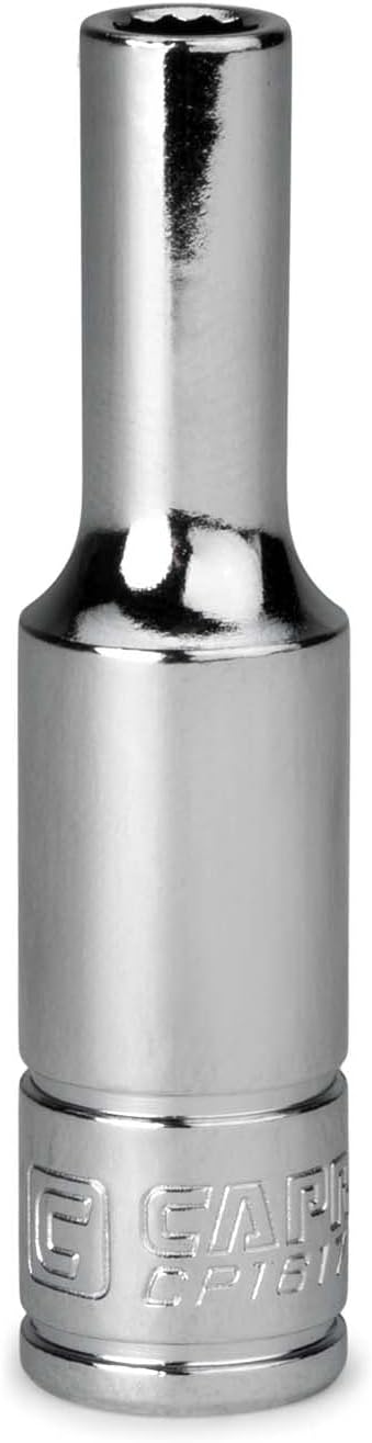 Capri Tools 4.5 mm Deep Socket, 1/4 in. Drive, 12-point, Metric