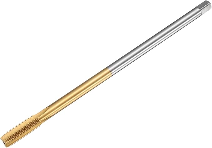 uxcell Metric Thread Tap M8 x 1 H2 150mm Straight Flute Screw Thread Milling Machine Taps Threading Tapping Repair Tool