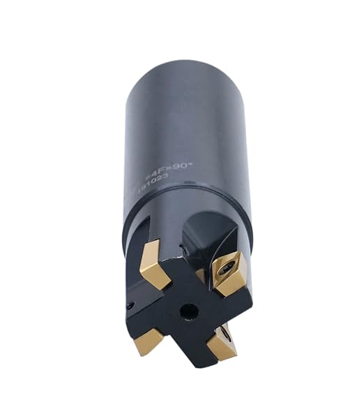 Accusize Industrial Tools 1'' 90 Deg Square Shoulder Indexable End Mill, 3-1/2'' Oal, Apkt11t3 Carbide Inserts, 4 Flute, 0056-0920