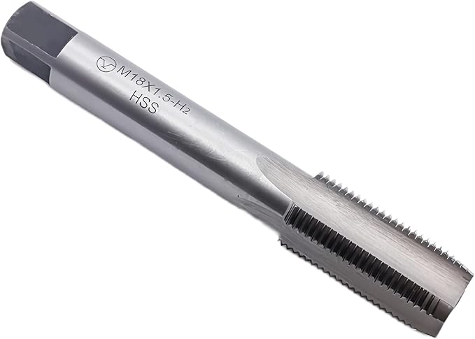 Metric Thread Tap, M18 X1.5 HSS Machine Right Hand Thread Tap M18 X1.5mm