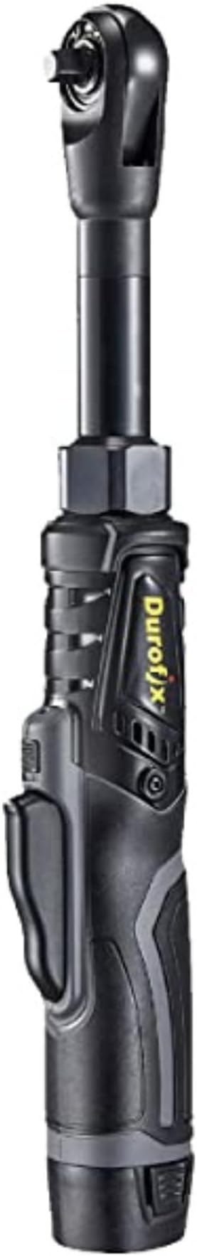 Durofix G12 Series 12V Li-ion Cordless 3/8” 60 ft-lbs. Extended Ratchet Wrench Tool Kit, 12V Cordless Ratchet Wrench, Variable Speed & LED Light (RW1216-32 - 2 Battery Pack)