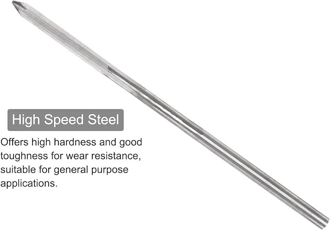 uxcell Chucking Reamers, 1.8mm H7 Metric Machine Reamer Drill Bit for Metal Wood Hole Reaming, Straight Flute High Speed Steel Tool