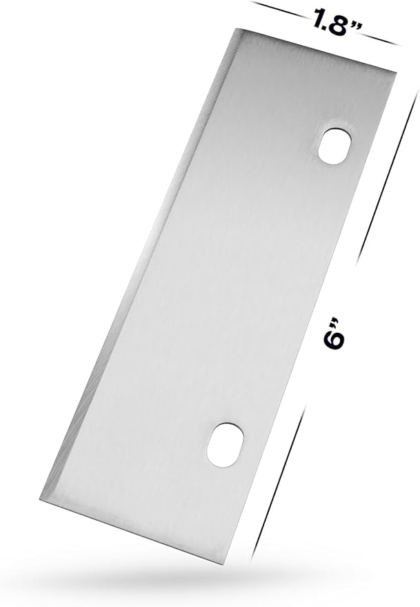 Grill Scraper Blades Replacement Heavy Duty Griddle Blades Commercial Kitchen Outdoor BBQ Tools & Accessories Blades (5 Pack)