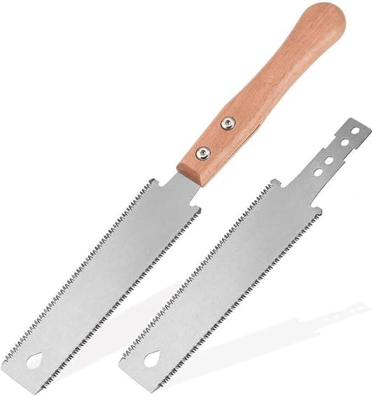 Hand Saw - 6 in Japanese Pull Saw with Flexible Exchangable SK5 Blade for Woodworking, Garden Trim, DIY
