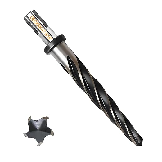9/16" Reamer Drill Bit for Metal, M2 HSS Taper Reamer for Steel, Alloy, Wood, Plastic to Align, Enlarge Holes ??5-Spiral Flutes, 1/2" Non-Slip Shank, 14mm Car Reamer, Bridge Construction Reamer.