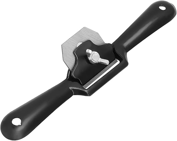 Curved Blade Spokeshave Two Handed Mini Planer Tool Manganese 9 Inch Adjustment Woodworking Cutting Plane Spokeshave Hand Trimming Tool