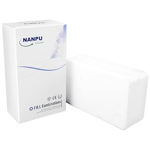 NANPU 3/4" NPT Industrial Grade 3 Stage Air Drying System - Particulate Filter, Coalescing Filter, Desiccant Dryer & Air Regulator, Metal Bowl, Manual Drain, Suitable for Paint Spray竊?Plasma Cutter