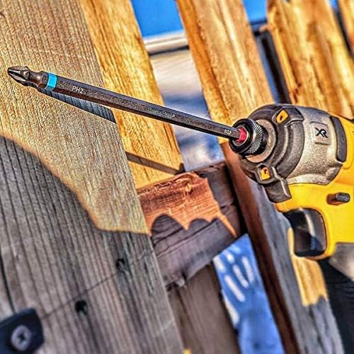 Rack-A-Tiers 70226BR Impact Bit-Double Ended-Phillips #2 & Robertson #2 x 6" -Blue/Red - Single unpackaged