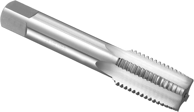 uxcell Hand Taper Tap M27 x 3 Metric Thread Taper Style Taps Straight Flute Screw Tapping Threading Tool High Speed Steel HSS6542