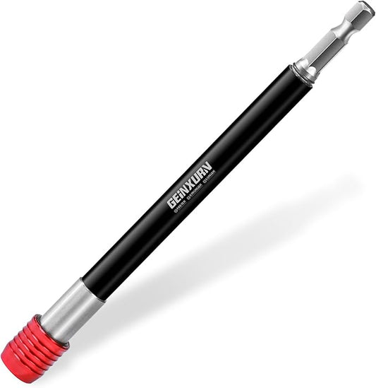 6??Impact Screwdriver Bit Holders Extra Long, Magnetic Extension Quick-Change Socket Drill Bit Holder Cr-V Steel Hex Shank Quick Release Drill Bit Guide