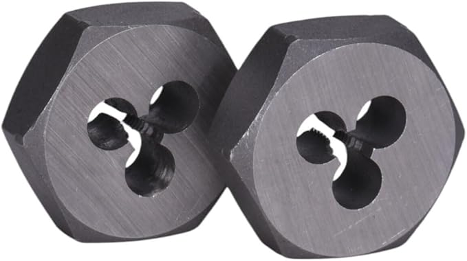 Century Drill & Tool, 98102, 6-32 NC, Hex Die, Precision Cut External Threads, High Carbon Alloy Steel