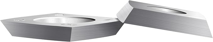 15mm Arc-edge Square Carbide Inserts Cutters, for Woodturning Replacement Cutter Knives, Fits Spiral, Helical Planer Cutter, Wood Lathe Turning Tool, 10-Pack (15x15x2.5-30째 R50)