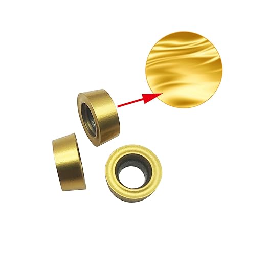 3/8??1/2" SRACR SRACL SRDCN1010/1212 H06 Lathe Turning Holders Lathe Turning & Profiling Tool Holder with RCMT0602 Round Carbide Milling Inserts (10pcs RCMT0602MO(Gold))