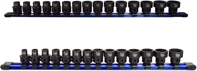 Astro Pneumatic Nano Impact Socket Sets Metric- 15pc 1/2" Drive 78215 and 14pc 3/8" Drive 78314