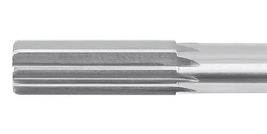 Accusize Industrial Tools 1'' H.S.S. M2 Straight Shank Straight Flute Chucking Reamer, Flute Length 2-3/4'', Oal 10-1/2'', 8 Flute, 5015-0285