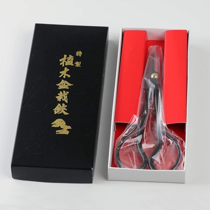 Wazakura Satsuki Bonsai Scissors 7" (180mm) ??Hand-Forged Japanese Pruning Shears Made in Japan, S58C Carbon Steel, Precision Bonsai & Garden Tool