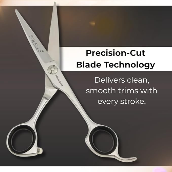 Right-Handed Hair Cutting Scissors ??Stainless Steel Barber Shears with Ball Bearing Adjustment Screw ??Grooming Tool for Men and Women