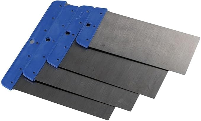 4-Piece Stainless Steel Spackle Putty Multipurpose Use Knives Metal Scraper for Wall Decoration Hand Tools