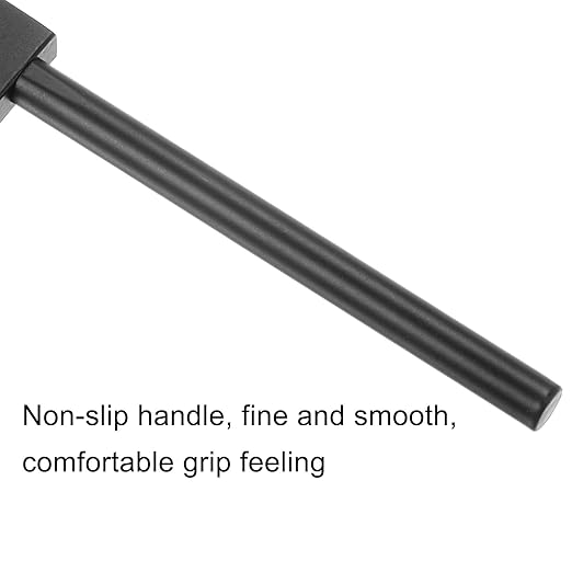 uxcell 2 Prong Leather Prong Punch Tool 5mm Steel Prong Row Round Hole Stitching Chisel for Leather Craft