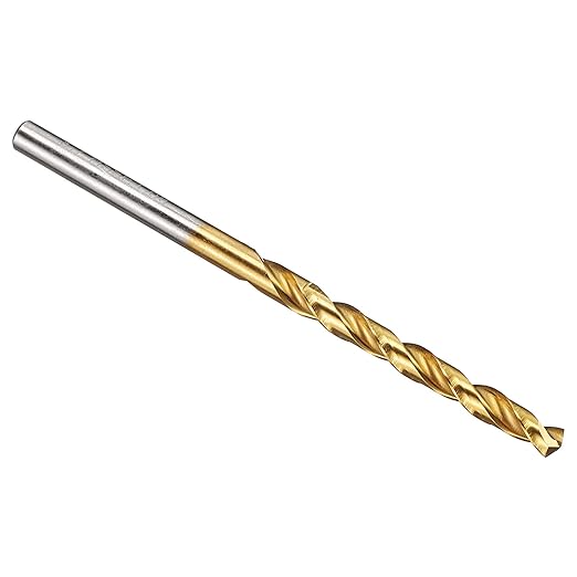 PATIKIL 3.6mm Drill Bit, M42 8% Cobalt High-Speed Steel Jobber Straight Shank 135° Titanium Nitride (TiN) Coated for Hard Metal Stainless Steel - 1 Pack