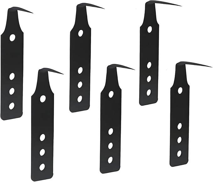 JL&LOVE Windshield Broach Blades, Different Specifications, Reusable Blades (Six Black)