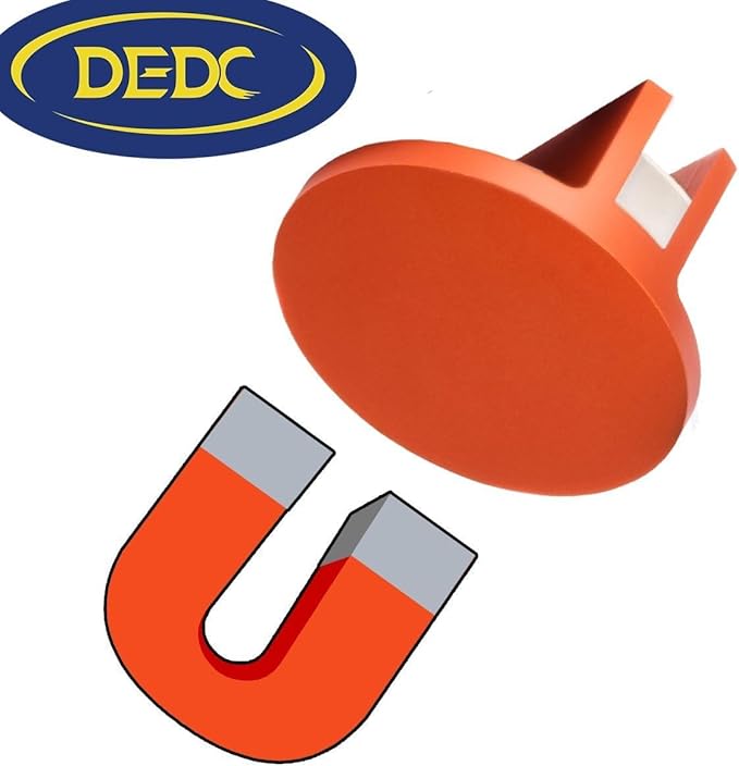 DEDC Universal Aluminum Grooved Magnetic Jack Pad, Jacking Puck Pinch Weld Frame Rail Adapter, Oil Change Mush Haves, Change Tire Repair Tires Oil Must Have, for Car SUV Truck Pickup Sedan MPV Wagon