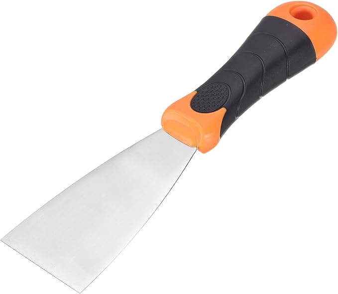 uxcell Putty Knife 2" Stainless Steel Paint Scraper Flexible Drywall Repair Mud Knives for Removing Cement Wallpaper Mud Adhesive Taping