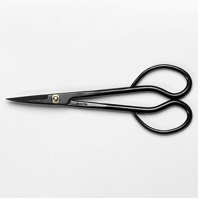 Wazakura Satsuki Bonsai Scissors 7" (180mm) ??Hand-Forged Japanese Pruning Shears Made in Japan, S58C Carbon Steel, Precision Bonsai & Garden Tool