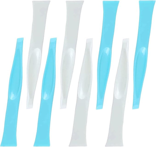 8PCS Cleaning Scraper Tool Kitchen Multipurpose Plastic Scraper Plastic Razor Blades Scraper Scratch Free Cleaning Tool Bottle Opener Sticker Scraper Caulk Remover Tool Floor Scraper Putty Stick