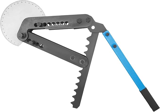 Tube and Pipe Bender Head 0-120째 Manual Pipe Bender with Multiple Adjustment Holes and Long Handle Tube Bender Replacement for Construction Machinery Decoration