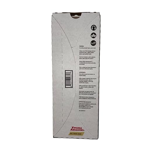 Virginia Abrasives Medium 100-Grit Drywall & Plaster Sheet Sandpaper, 4.18 x 11.25 Inch, 25 Sheets