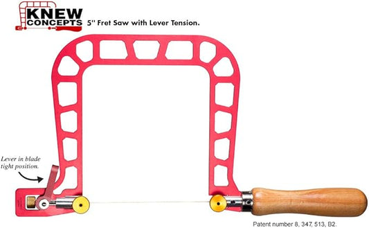 Knew Concepts 5" Woodworker Fret Saw with Lever Tension