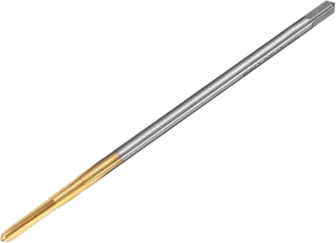 uxcell Metric Thread Tap M2.5 x 0.45 H2 80mm Straight Flute Screw Thread Milling Machine Taps Threading Tapping Repair Tool