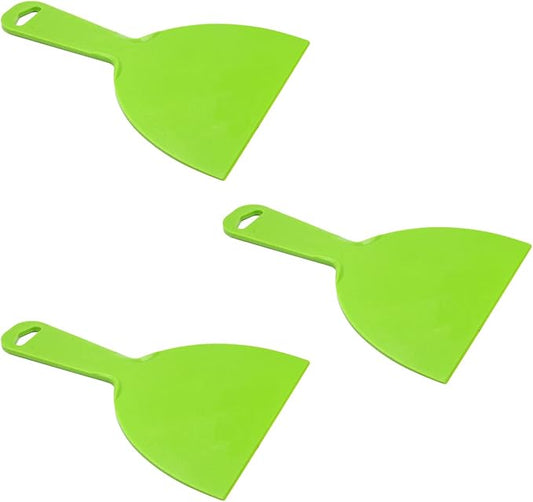 Utoolmart Putty Scraper 6" Plastic Flexible Putty Knives Spreader for Taping Drywall Wall Painting Green 3Pcs