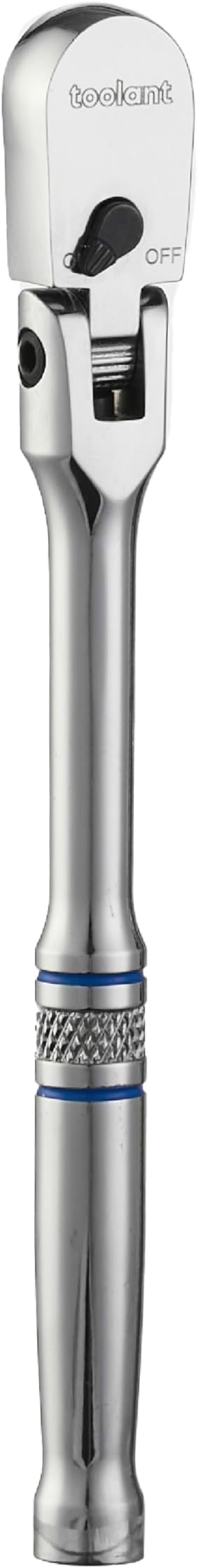 toolant 1/4??Drive 90 Tooth Compact Flex Head Socket Ratchet Wrench (1/4",7 inch length)
