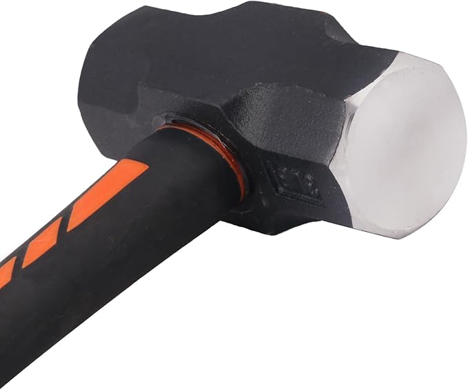 2 Packs 3lb Sledgehammer with 13 Inch long Fiberglass Handle, Drilling/Crack Hammer, No-Slip Rubber Grip, and Forged Steel Construction,(3-Pound Sledge), by GENHAKON